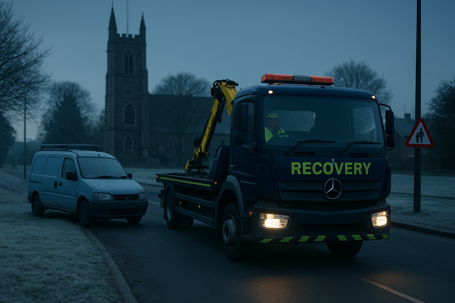 Vehicle transport pickup in Aldershot near Westgate Leisure Park