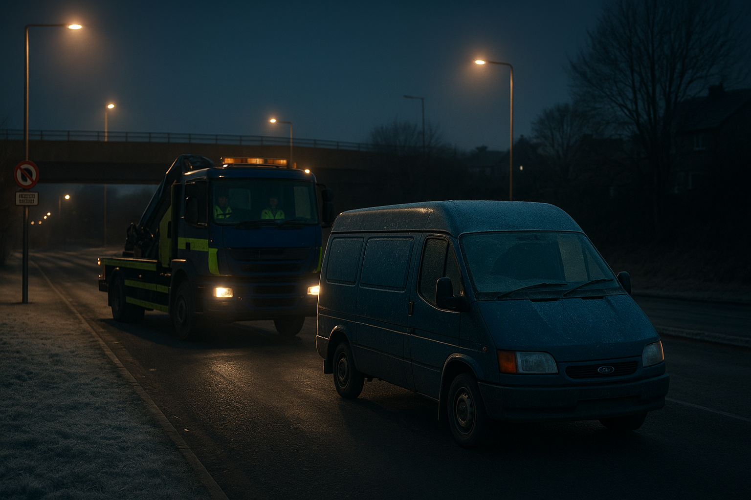 Dunfermline traffic on Halbeath Road near retail access